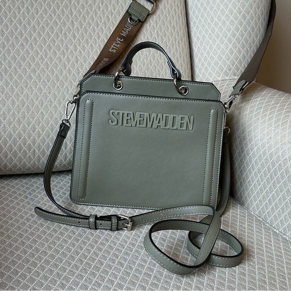Steve Madden Bevelyn Satchel - Sage Green - Picture 1 of 7